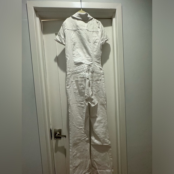 Bright white denim jumpsuit - Picture 7 of 14